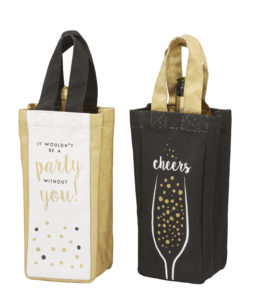 Celebrate Wine/Champagne Tote-2 Asst Designs RRP: $12.99 each